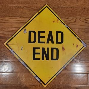 Dead End Metal Wall Decor